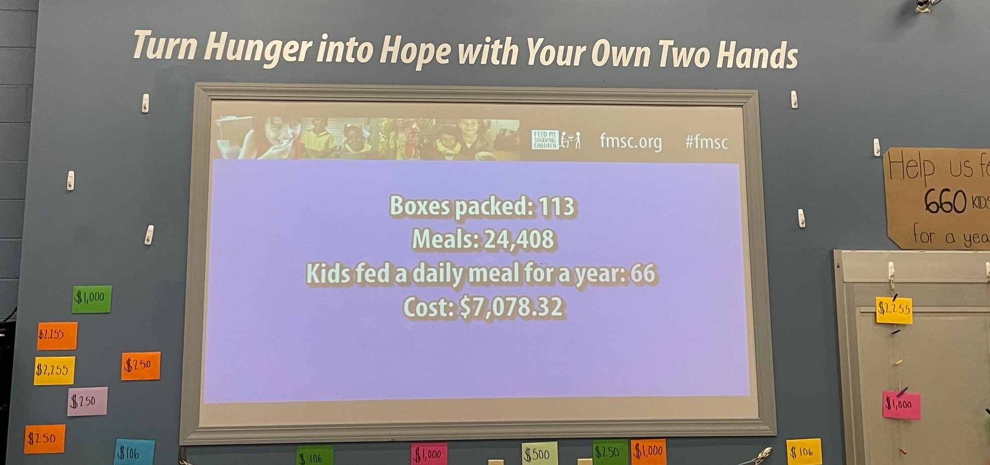 FMSC pack event numbers